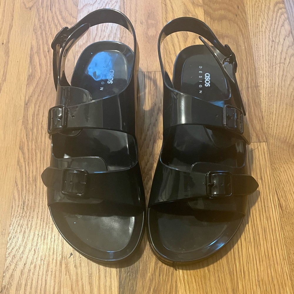 ASOS Black jelly sandals